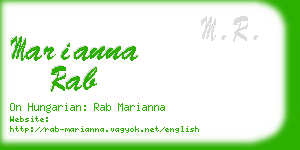 marianna rab business card